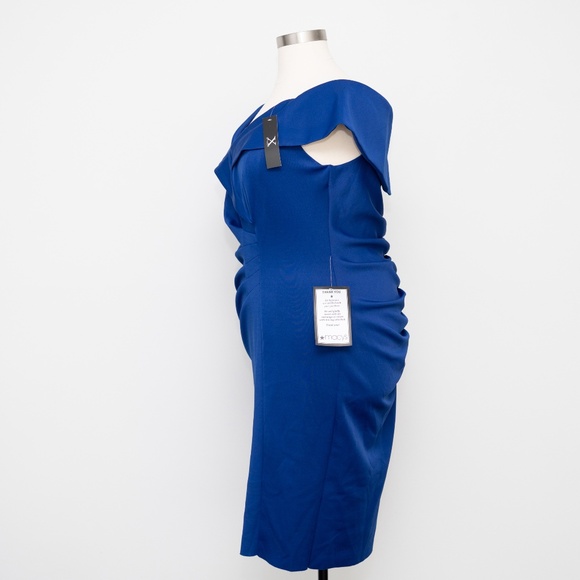 Xscape - Off-Shoulder Ruched Dress - Picture 6 of 12